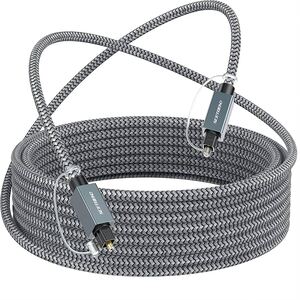 Cable Optical Audio Cable, Slim Optical Cable Digital Audio Cable for Home Theater, Sound Bar, TV3