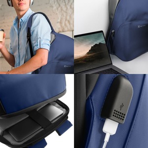 MOCHILA KX KNB-620BL 15.6 USB AZUL3